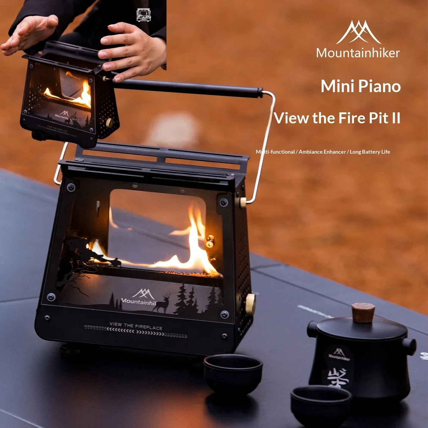 Camping Cooking Tent - MOUNTAINHIKER Taşınabilir Yağ Sobası, Açık Hava
