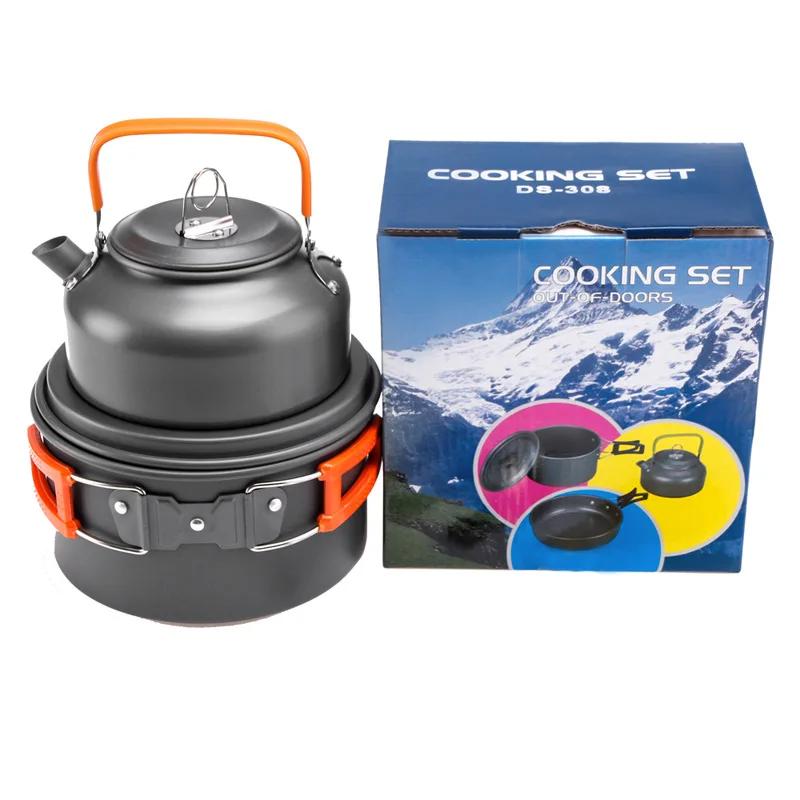 Camping Cooking Kits - Açık Pot Tava Su Isıtıcısı Kamp