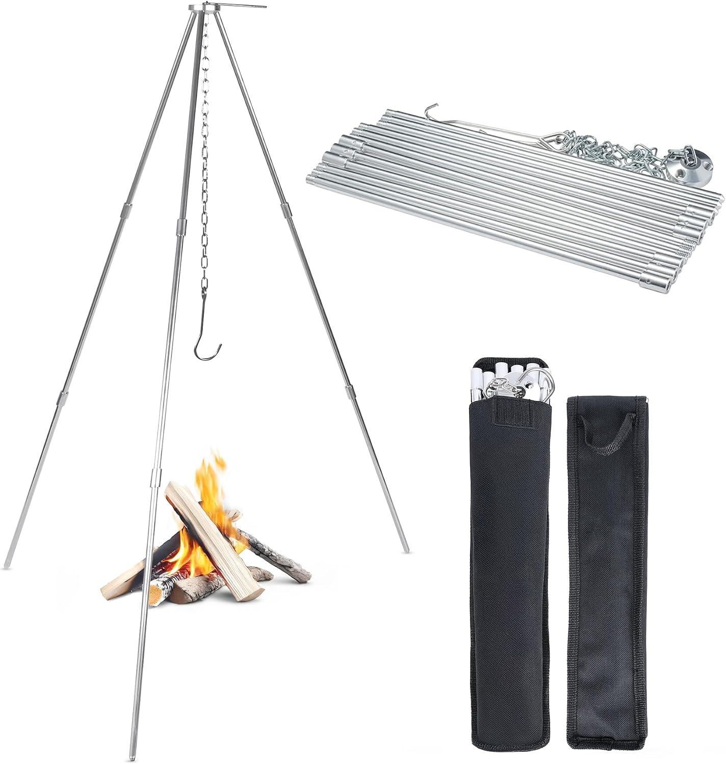 Camping Cooking Open Fire - Açık Ateşe Uygun 33 İnç Kamp