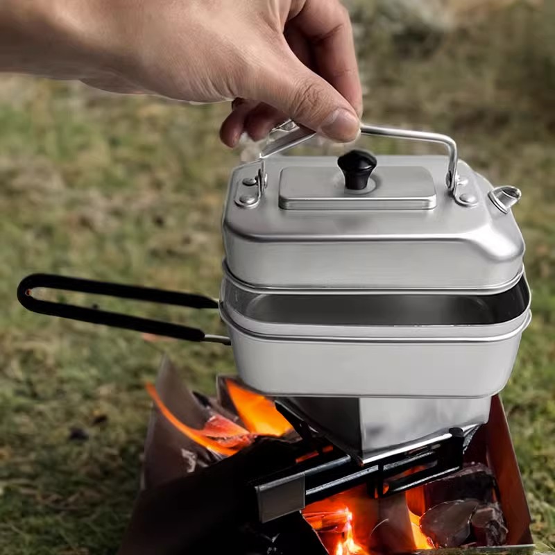 Camping Cooking Kits - Ultralight taşınabilir piknik kamp turist su