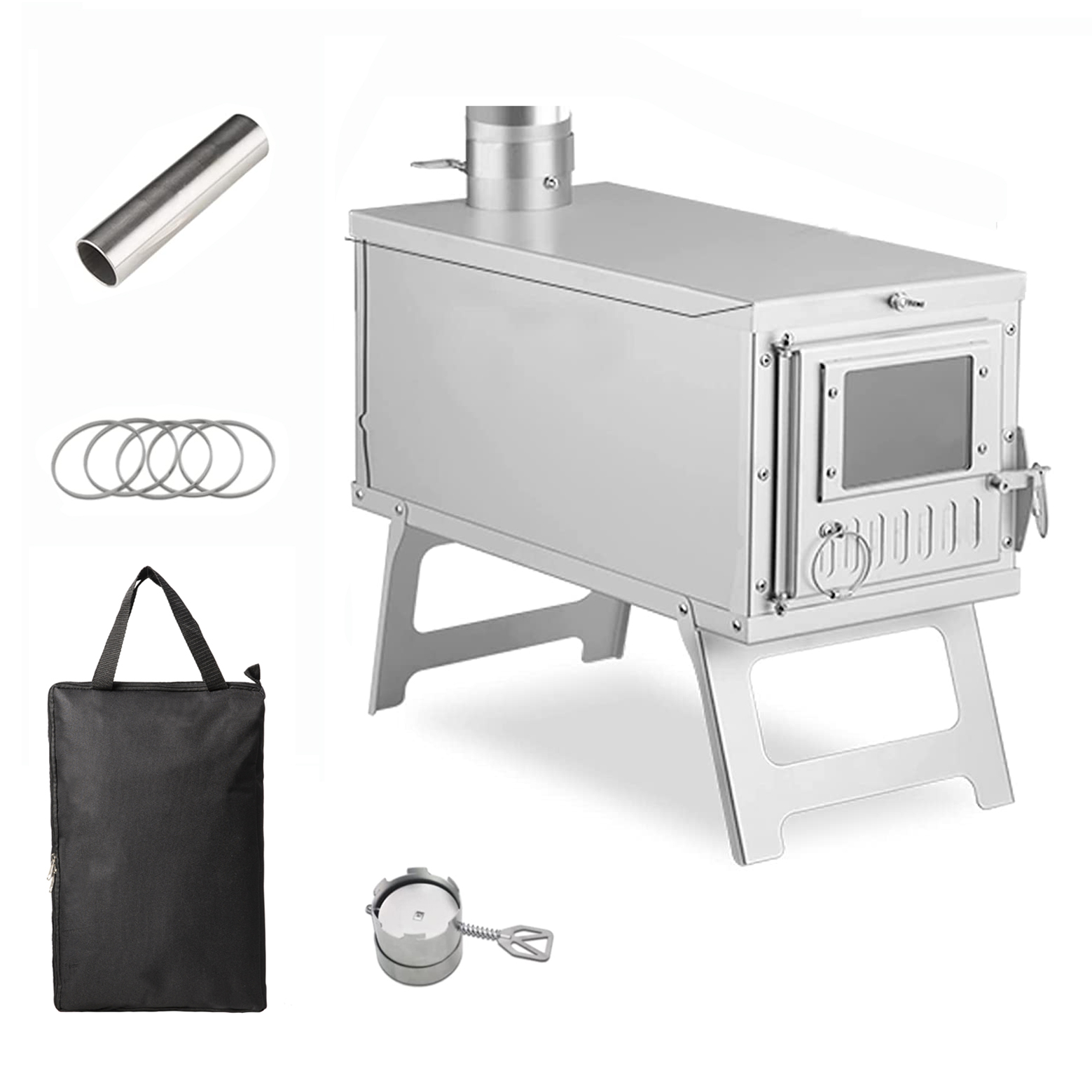 Camping Cooking Tent - Ahşap ısıtıcı soba taşınabilir çadır soba