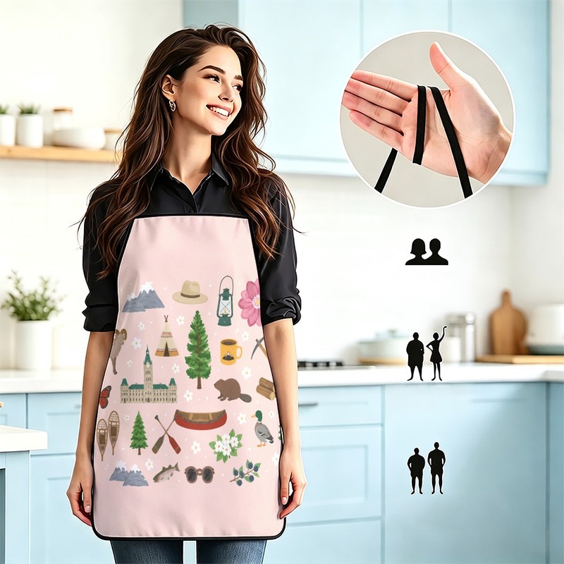 Japan Camping Cooking - 1 adet【Önlük】2D düz efektli, dış mekan