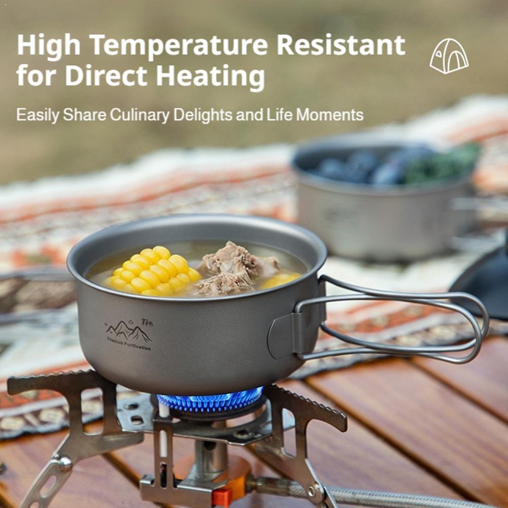 Camping Cooking Hardware - Ultra Hafif Titanyum Kamp Yemek Pişirme