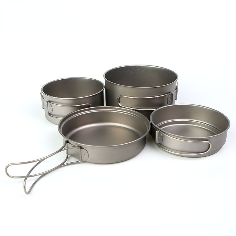 Camping Cooking Noodles - 650ml veya 1050ml Set Tencere Kombinasyonu