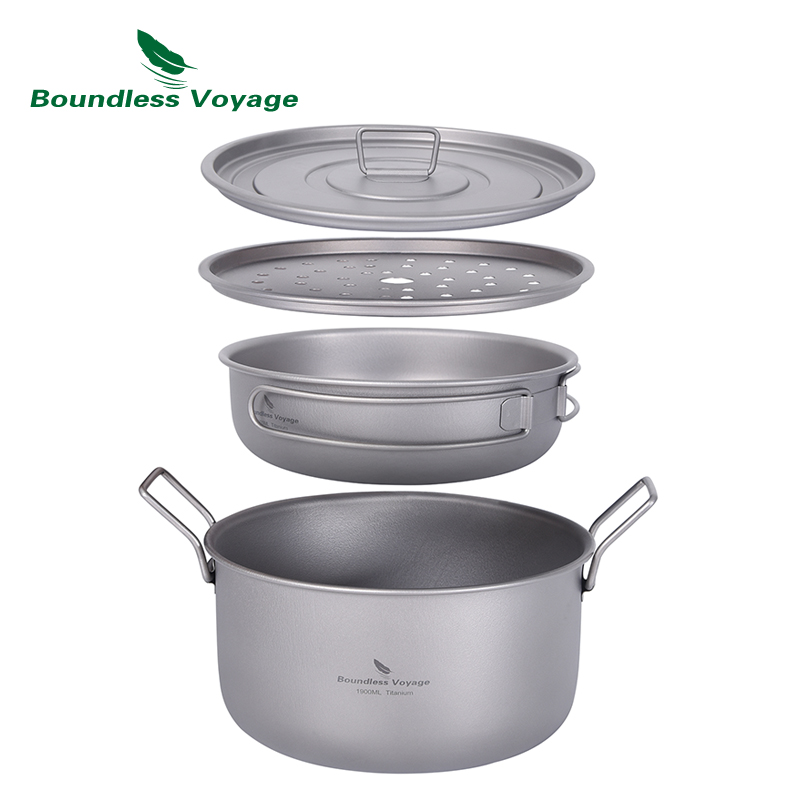 Camping Cooking Kits - Sınırsız Voyage kamp tencere çok fonksiyonlu
