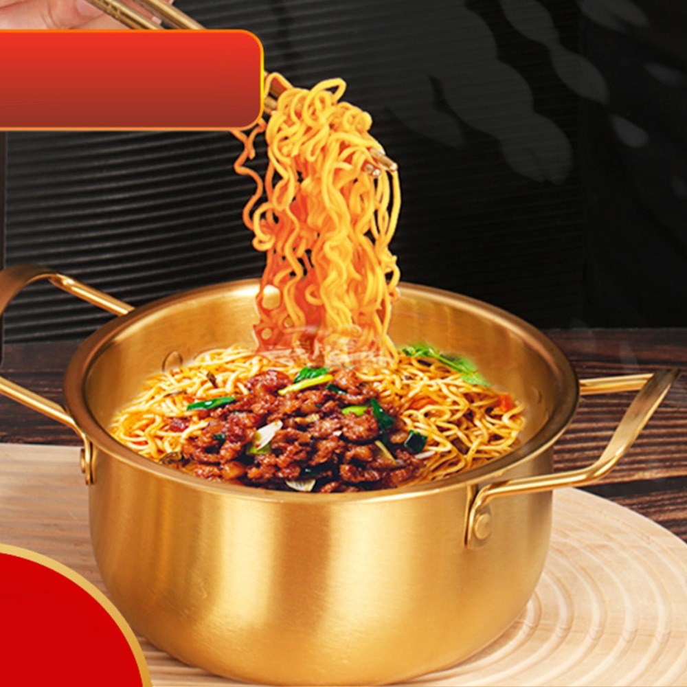 Camping Cooking Noodles - Paslanmaz Çelik Kore Ramen Tenceresi Kolay