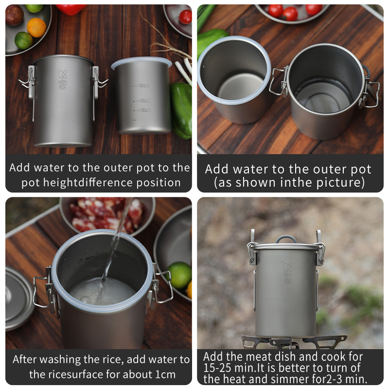 KEITH Saf Titanyum Pirinç Pişi - Camping Hiking Cooking incelemesi ve fiyatı
