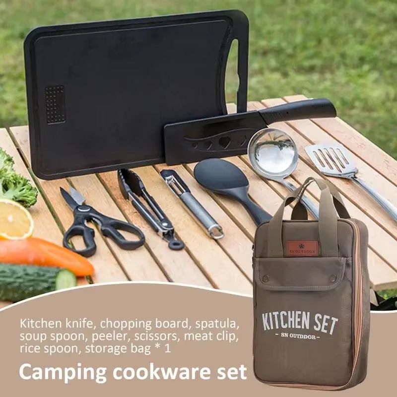 8 adet Kamp Mutfak Tencere Set - Camping Cooking Kits incelemesi ve fiyatı