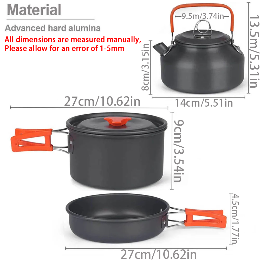 1 adet/1 takım Kamp Tencere Se - Camping Cooking Kits incelemesi ve fiyatı