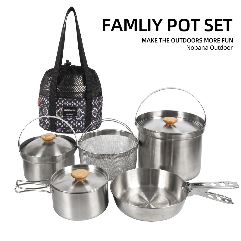 NOBANA Yeni Açık Paslanmaz Çel - Camping Cooking Kits incelemesi ve fiyatı