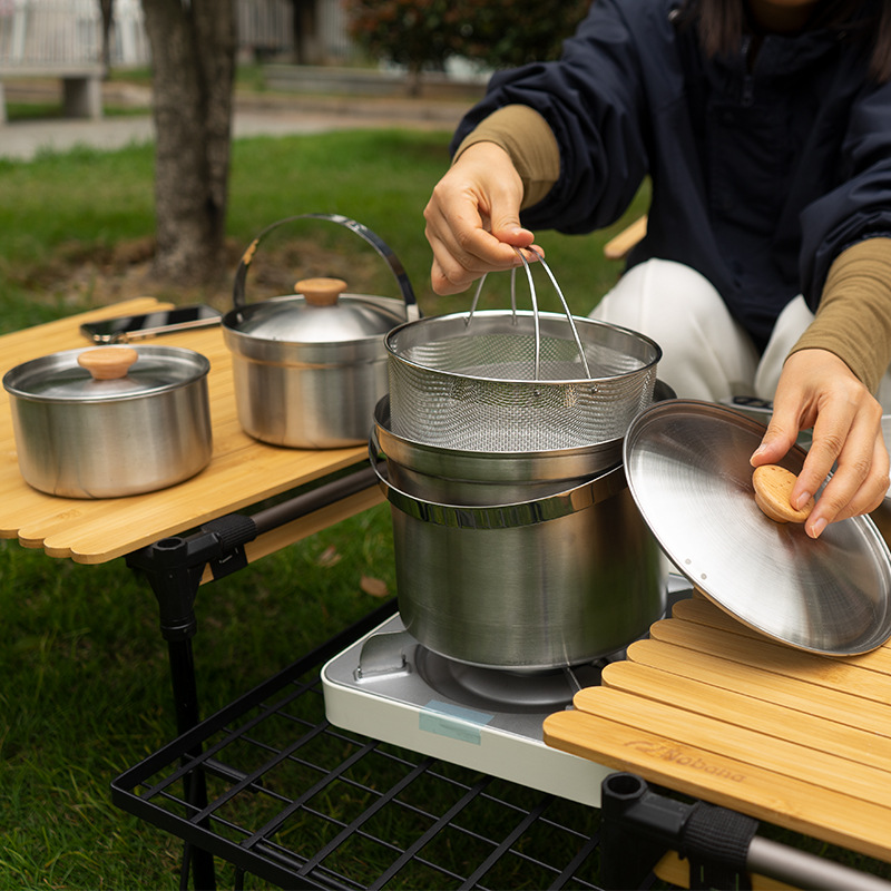NOBANA Yeni Açık Paslanmaz Çel - Camping Cooking Kits incelemesi ve fiyatı