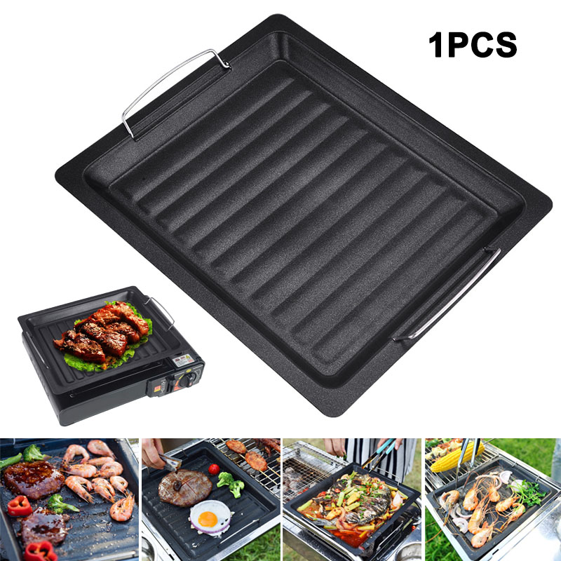 Açık havada kalın kare ızgara  - Camping Cooking Plate incelemesi ve fiyatı