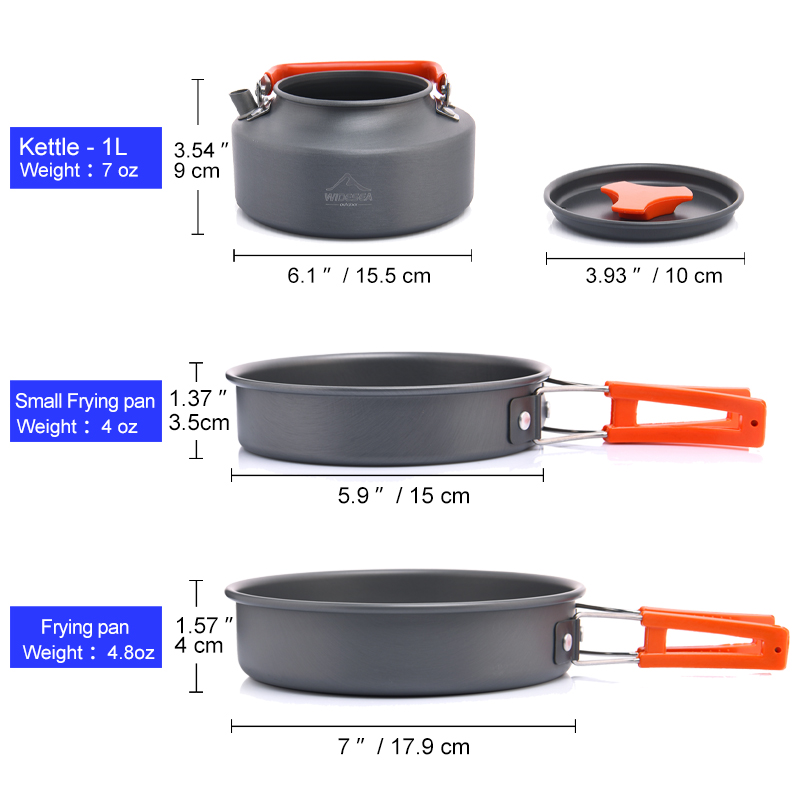 Widesea kamp açık TENCERE SETİ - Camping Cooking Kits incelemesi ve fiyatı