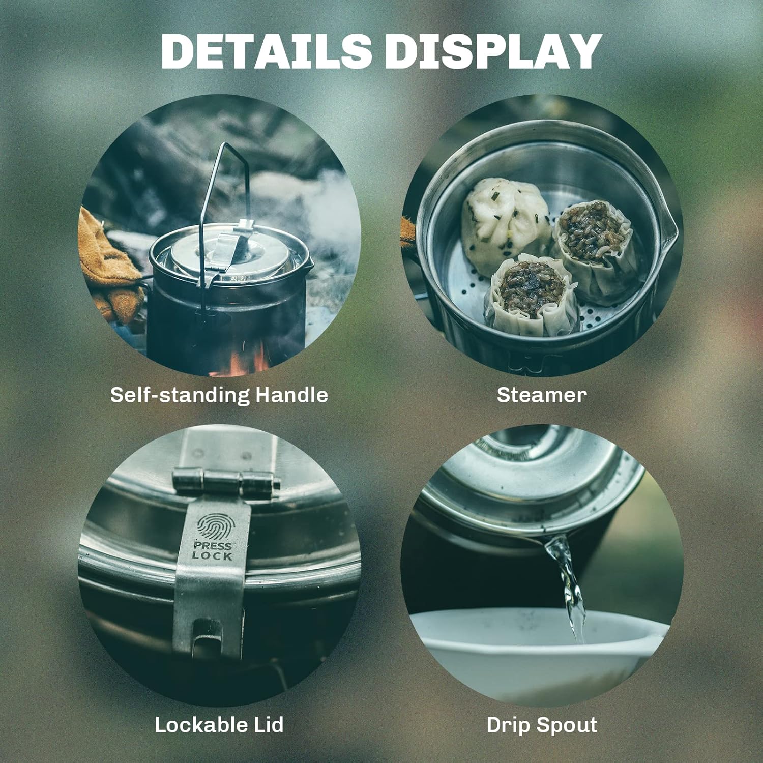 Yangın Akçaağaç 1.2L Paslanmaz - Camping Cooking Kits incelemesi ve fiyatı
